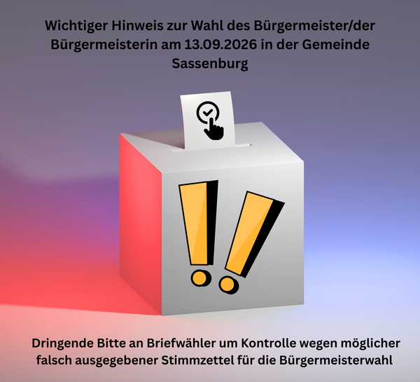 Bild vergr&ouml;&szlig;ern: Stimmenzettel Bürgermeister