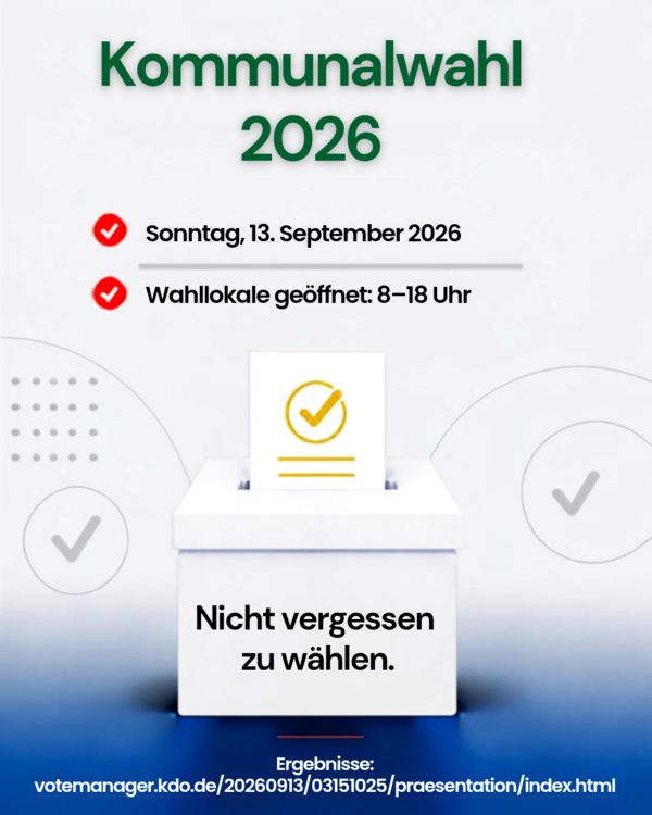 Bild vergr&ouml;&szlig;ern: Kommunalwahl 2026